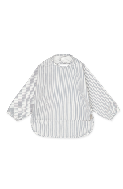Sleeved Bib - Classic Stripes Blue