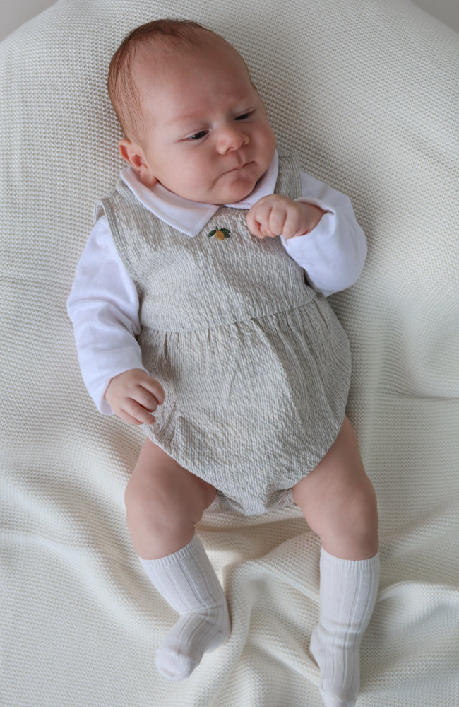 Elliot Romper - Quarry Stripe