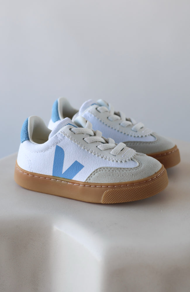Volley Canvas - White/Aqua