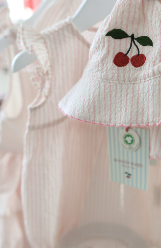 Ellie Sun Hat - Peony Stripe