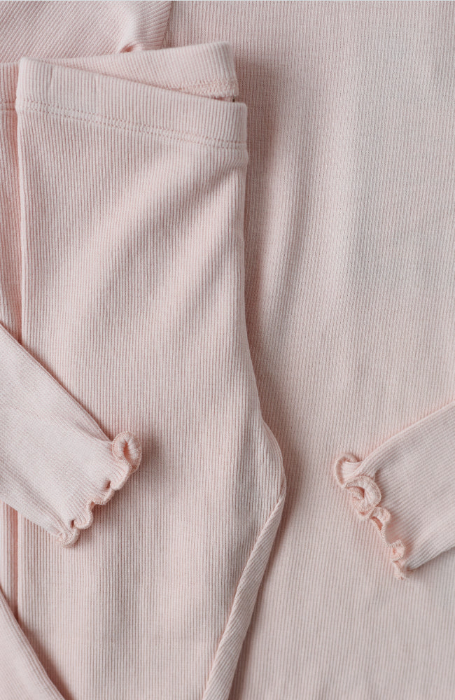 Rib T-Shirt L/S Reese - Powder