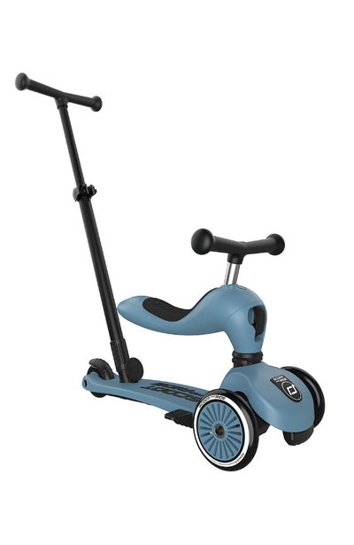 Highwaykick 1 Push&Go evolutionary scooter - Steel