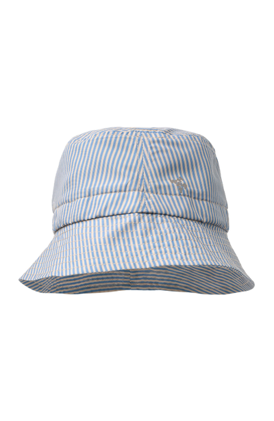 Bucket Hat Tilo Badge - Blue Swim Stripe