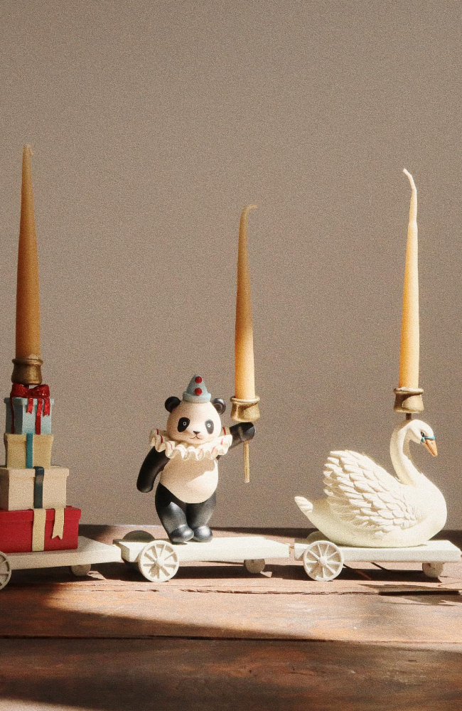 Birthday Train Clown Coeur - Multi