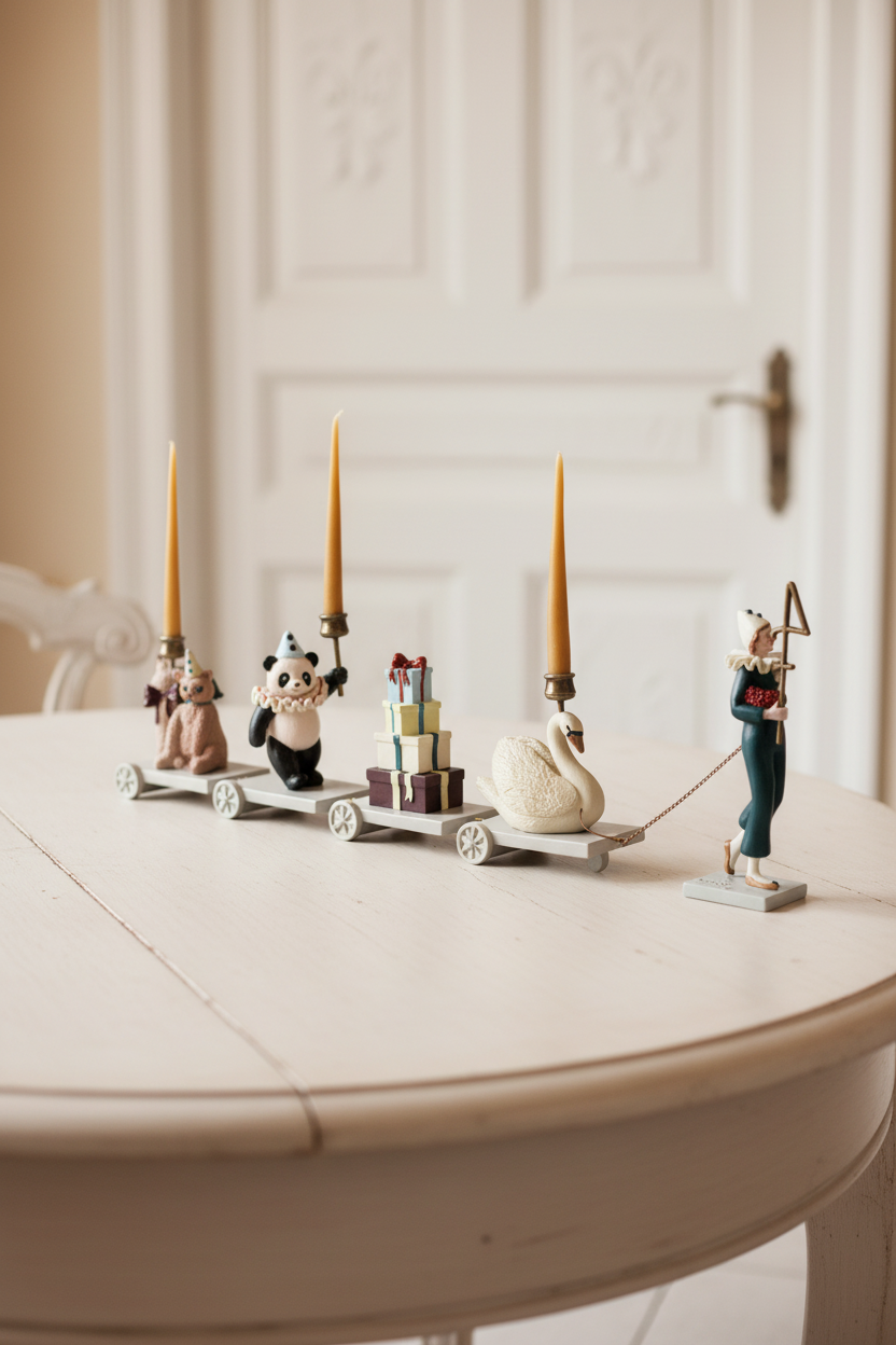 Birthday Train Clown Coeur - Multi