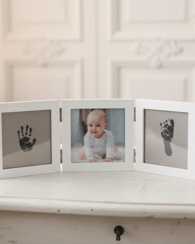 Happy Hands Triple Frame small - White