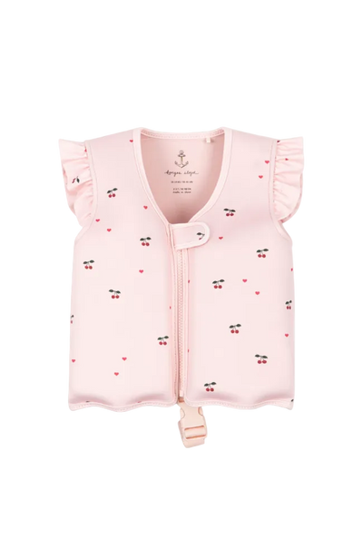 Avery Swim Vest - Cherry Coeur Rose