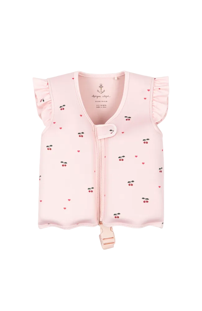 Avery Swim Vest - Cherry Coeur Rose