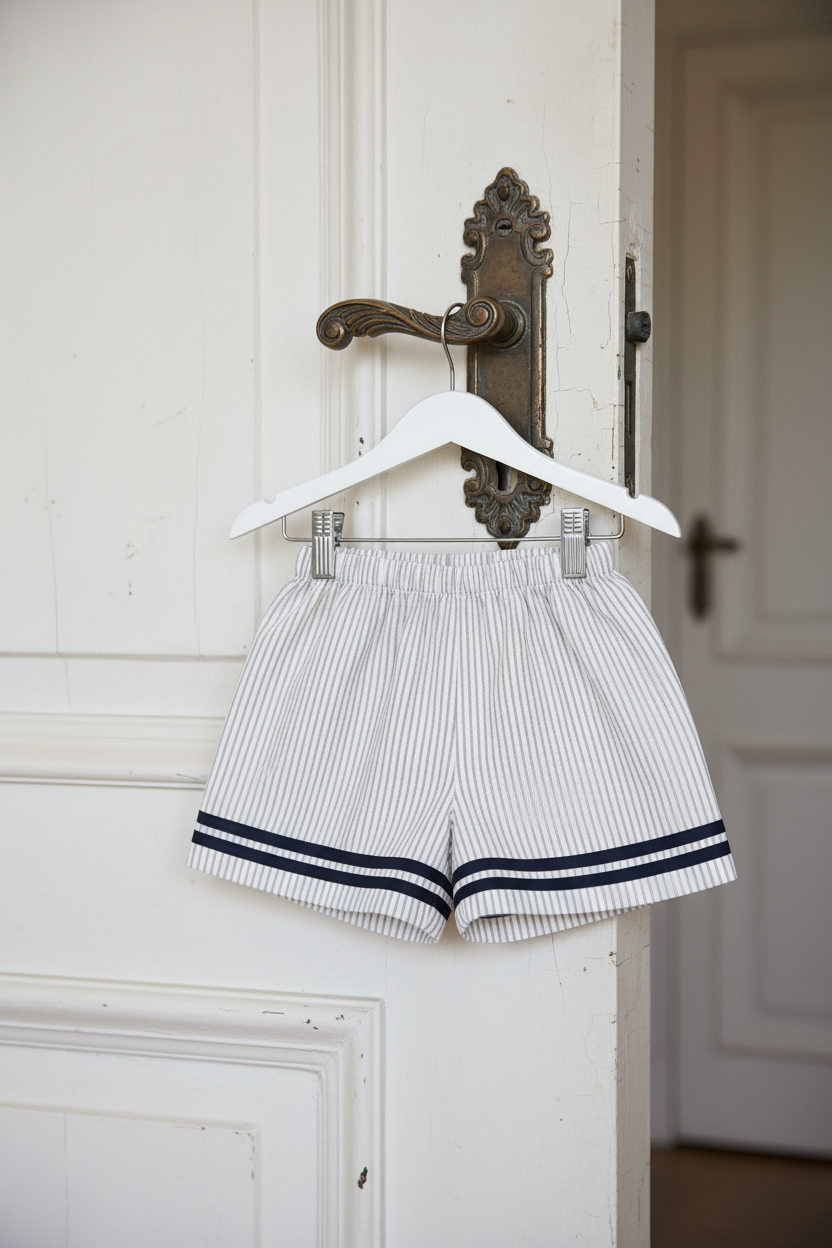Allie Sailor Shorts - Bleu Stripe