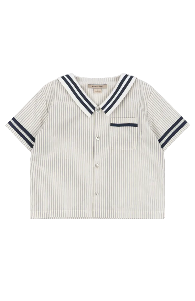Allie Sailor Shirt - Bleu Stripe