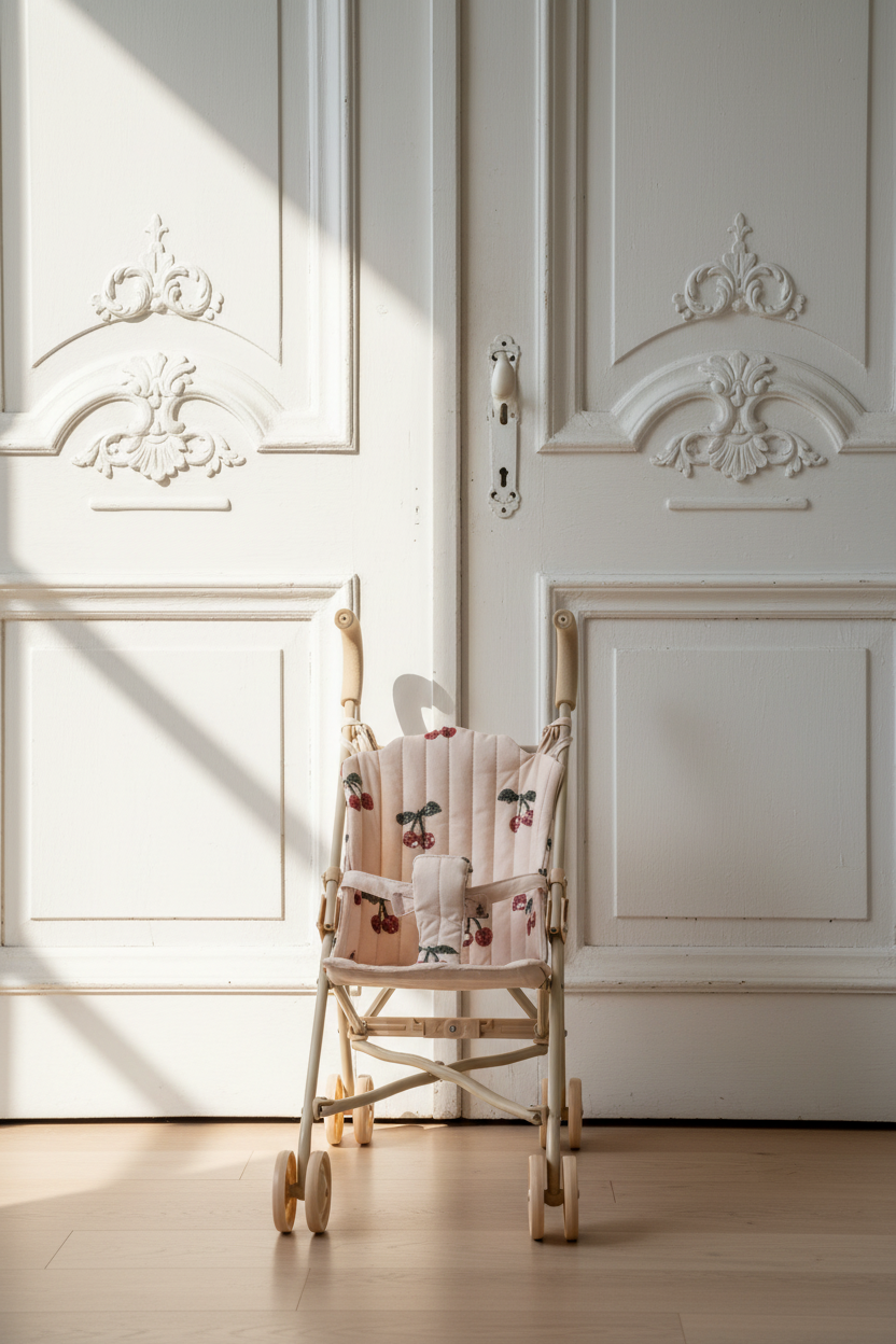 Tulle Doll Stroller - Mon Cheri Sequin