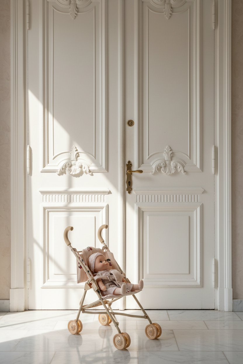 Tulle Doll Stroller - Mon Cheri Sequin