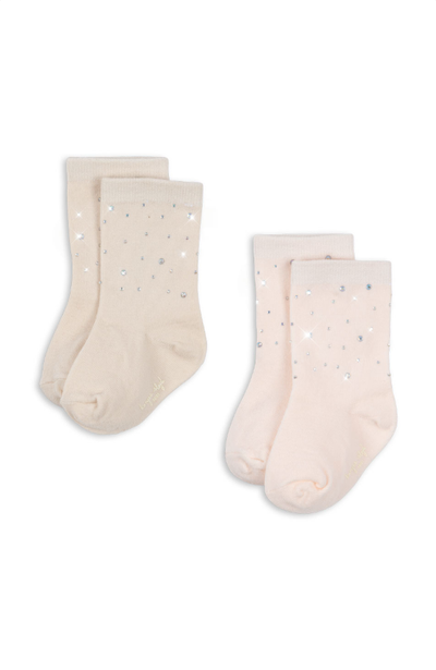 Sequin Socks 2pk - Creole Pink