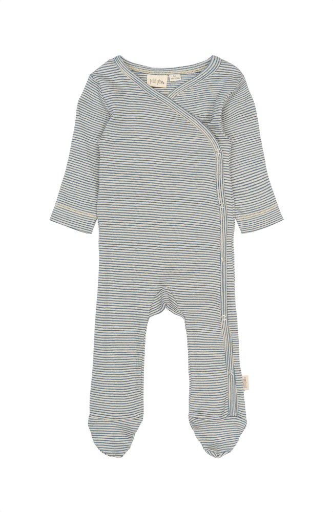 Dian Newborn Jumpsuit - True Navy/Dark off white