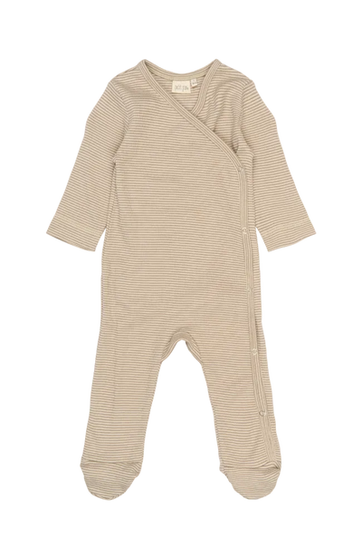 Dian Newborn Jumpsuit - Pure Cashmere/Dark Off White