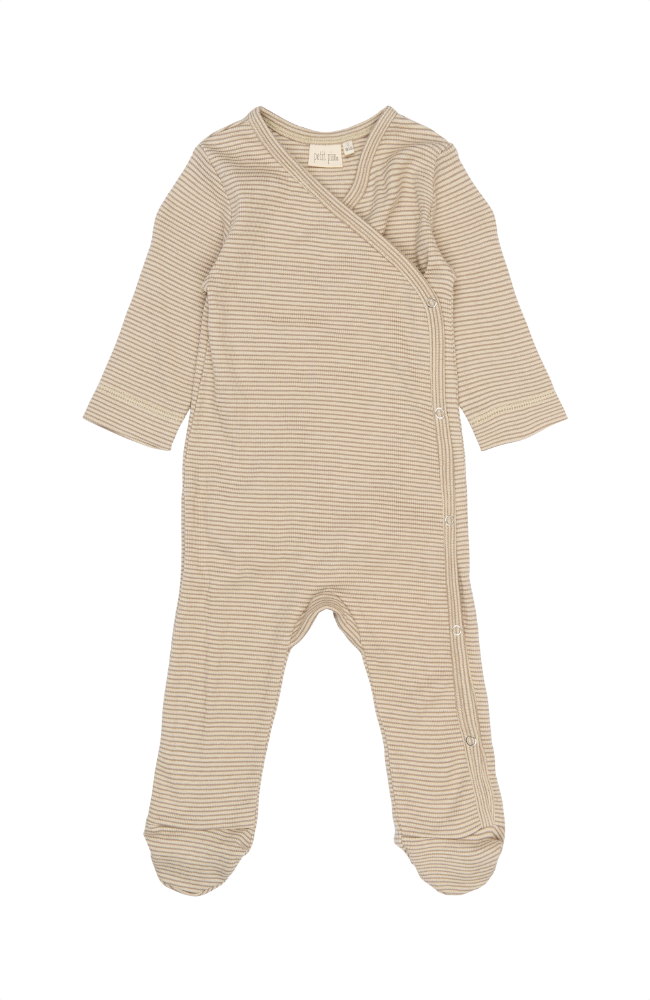 Dian Newborn Jumpsuit - Pure Cashmere/Dark Off White