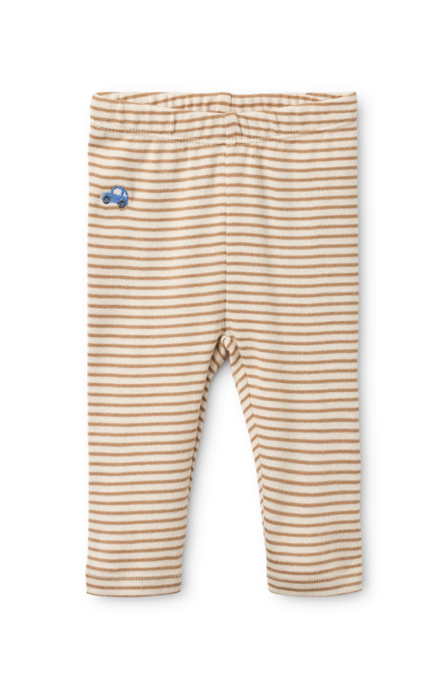 Fresa Leggings Stripe - Light Brown Stripe