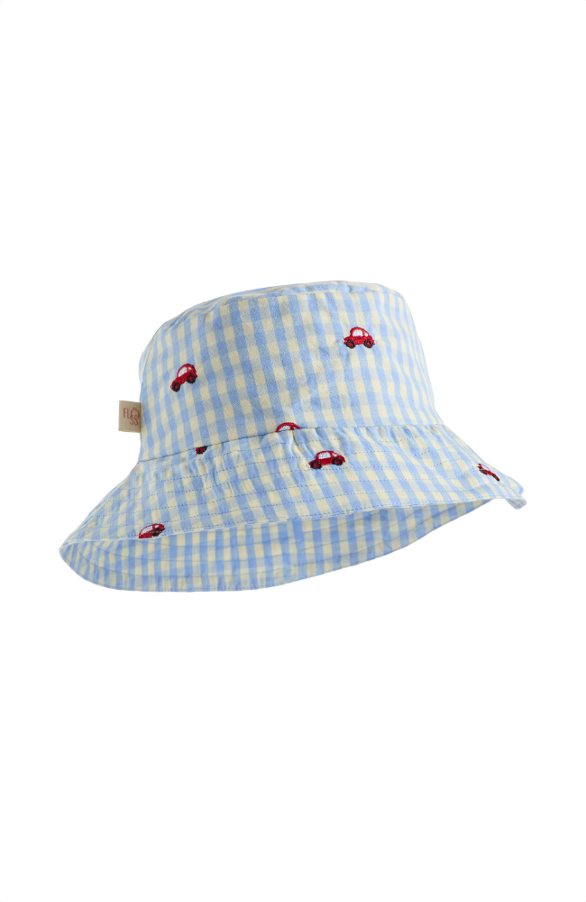 Albert Bucket Hat - Blue Gingham
