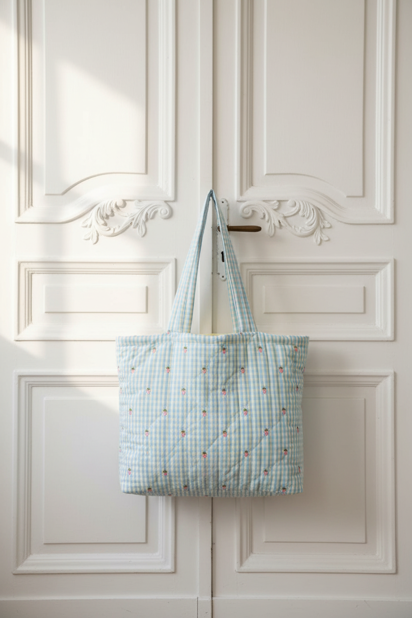 Dolly Mom Bag - Sky Berry Gingham
