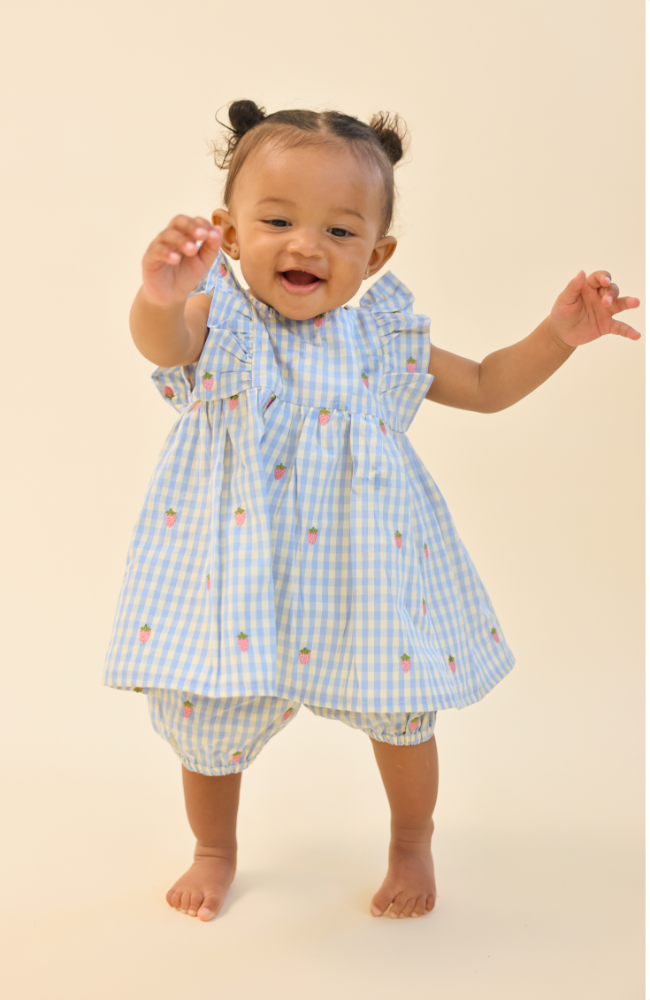 Mille Baby SL Set - Sky Berry Gingham