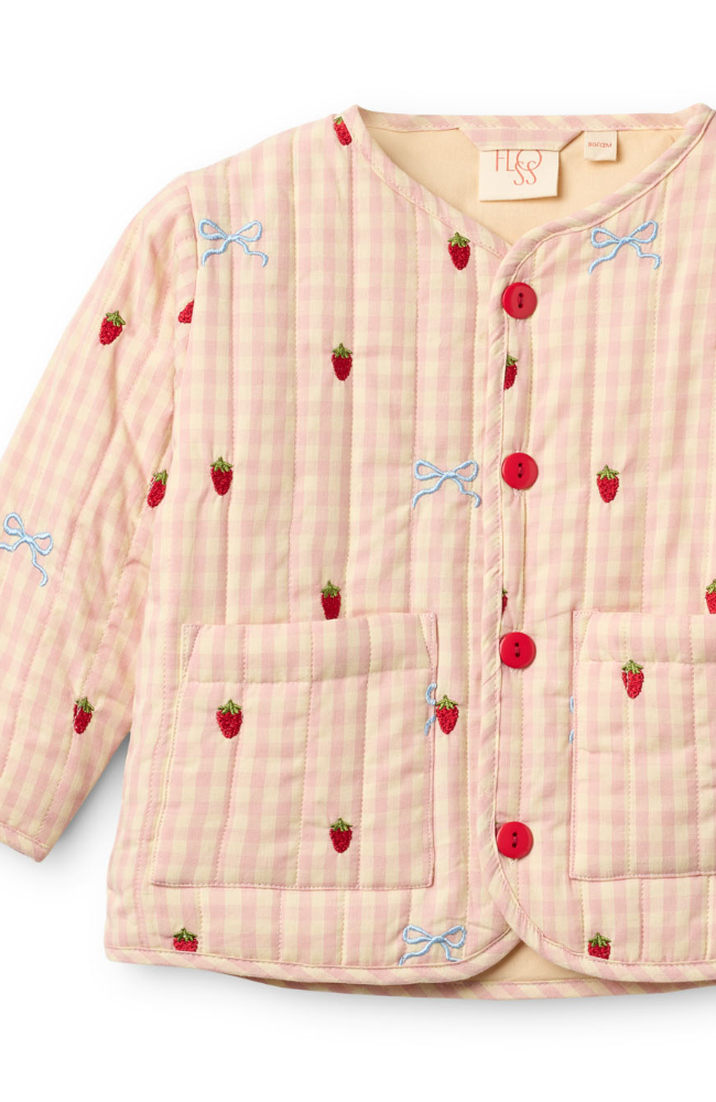 Dolly Bow Jacket - Berry/Bow Gingham