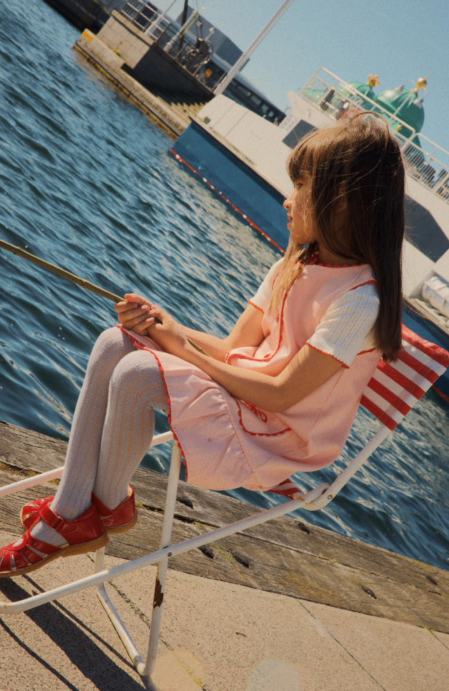 Flora SS Pointelle Tee - Gentle Cream