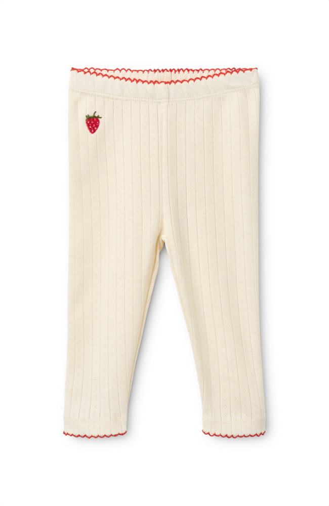 Liva Pointelle Leggings - Gentle Cream