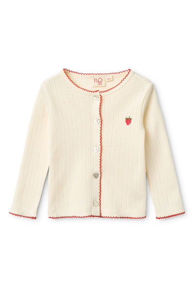 Liva Pointelle Cardigan - Gentle Cream