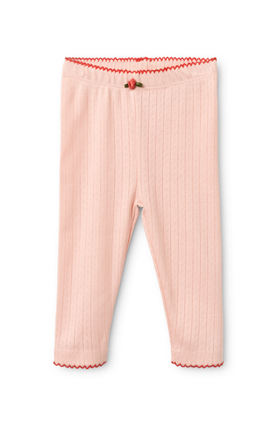 Liva Pointelle Leggings - Soft Rose