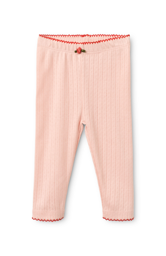 Liva Pointelle Leggings - Soft Rose