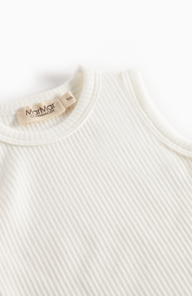 Body Sleeveless Rib - Gentle White