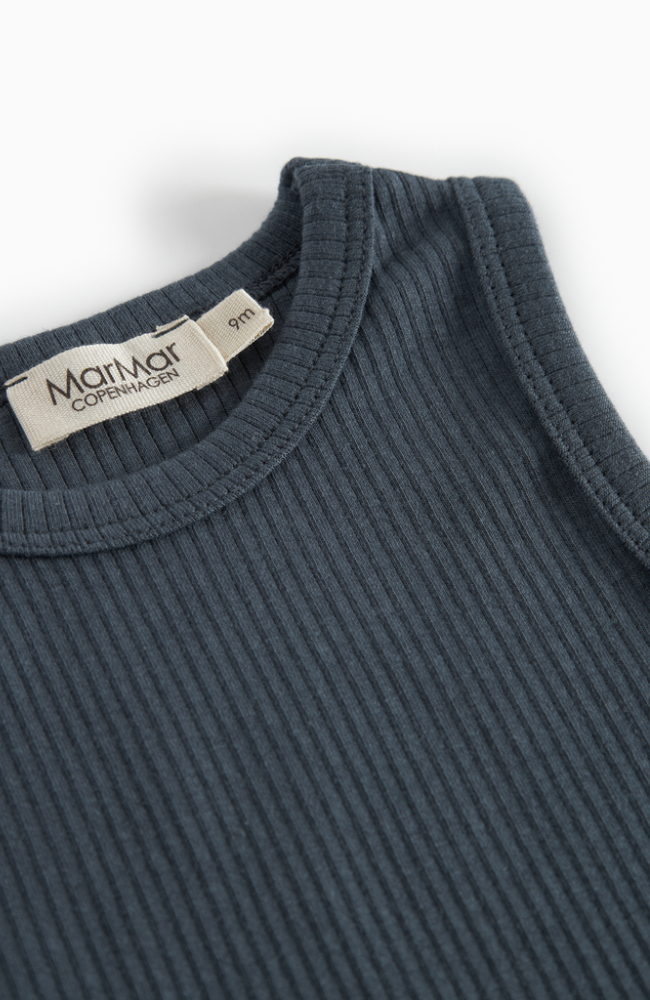 Body Sleeveless Rib - Blue