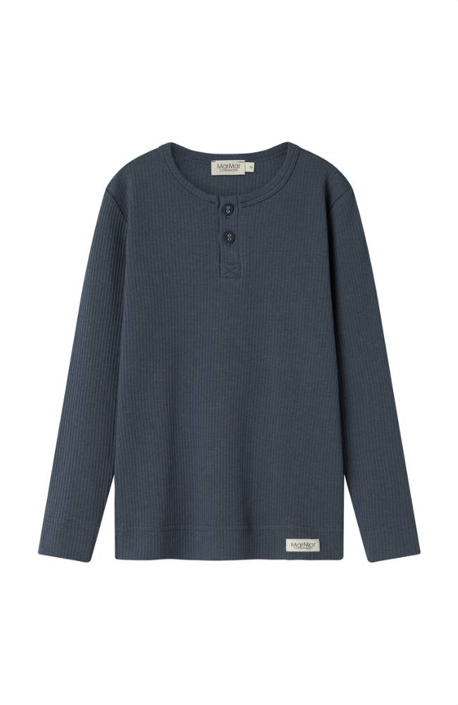 Tee LS Shirt Rib - Blue