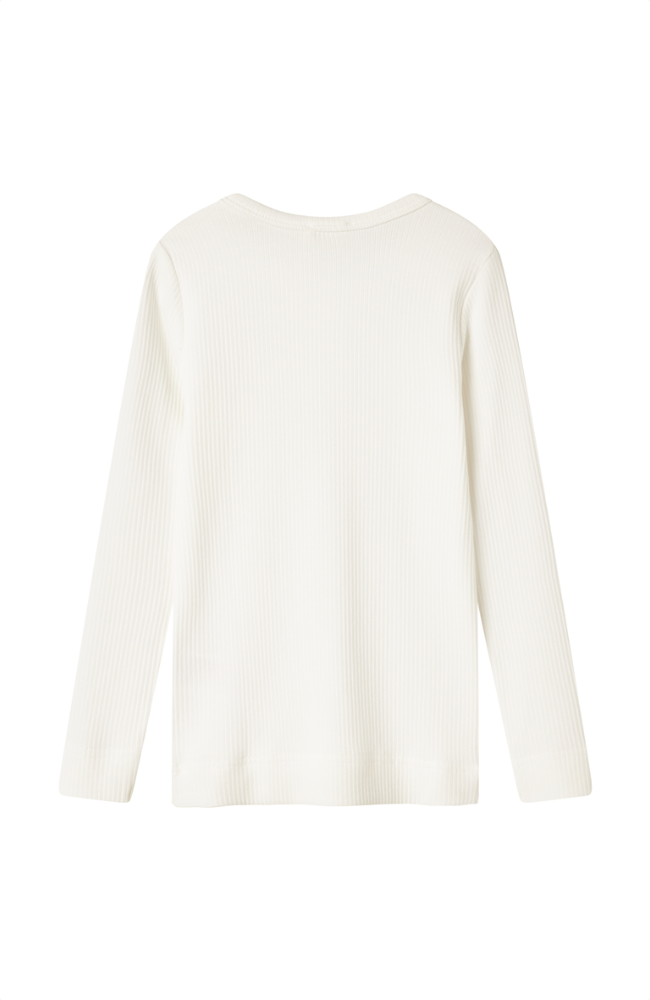 Tee LS Shirt Rib - Gentle White