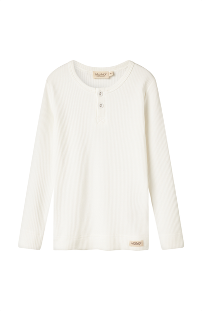Tee LS Shirt Rib - Gentle White