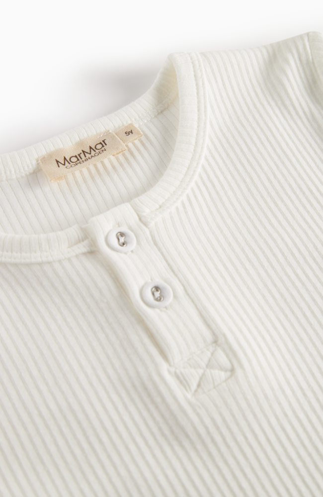 Tee LS Shirt Rib - Gentle White