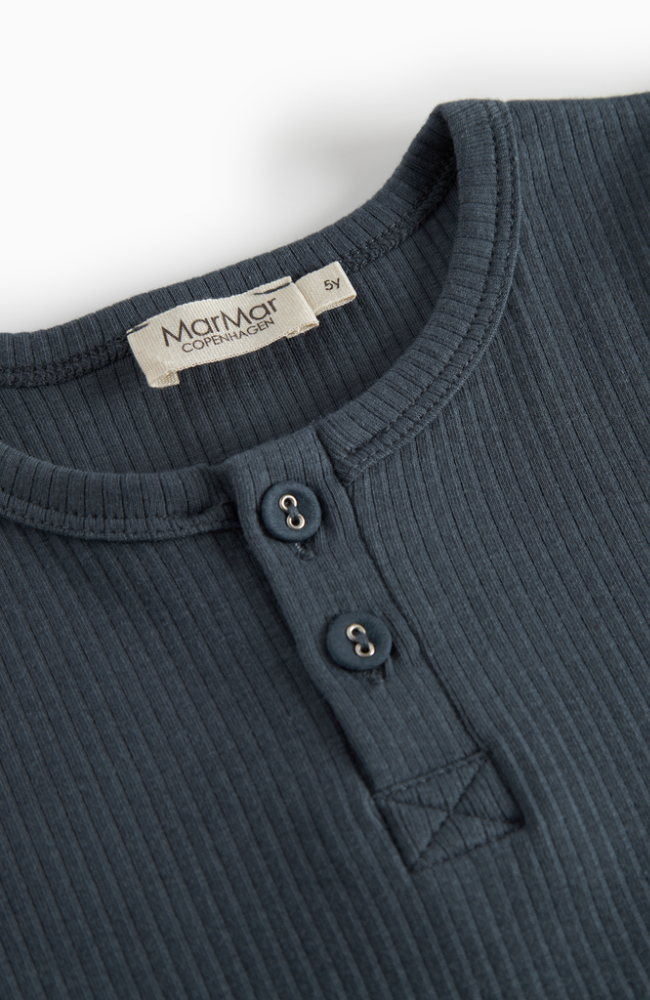 Tee LS Shirt Rib - Blue