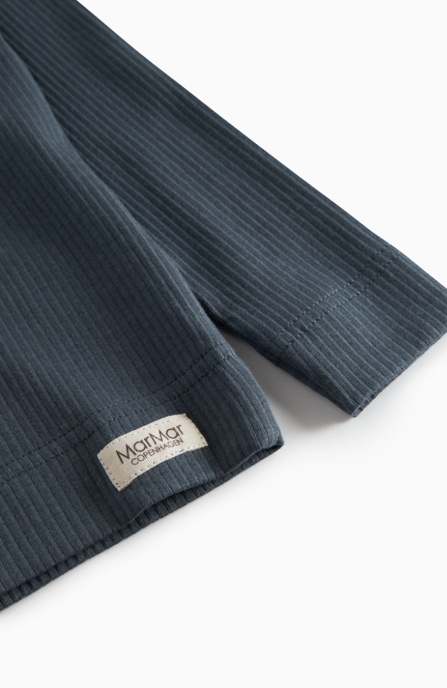 Tee LS Shirt Rib - Blue