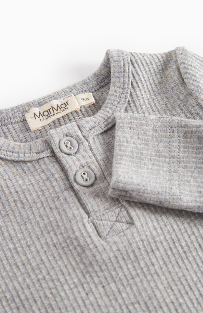 Body Rib - Light Grey Melange