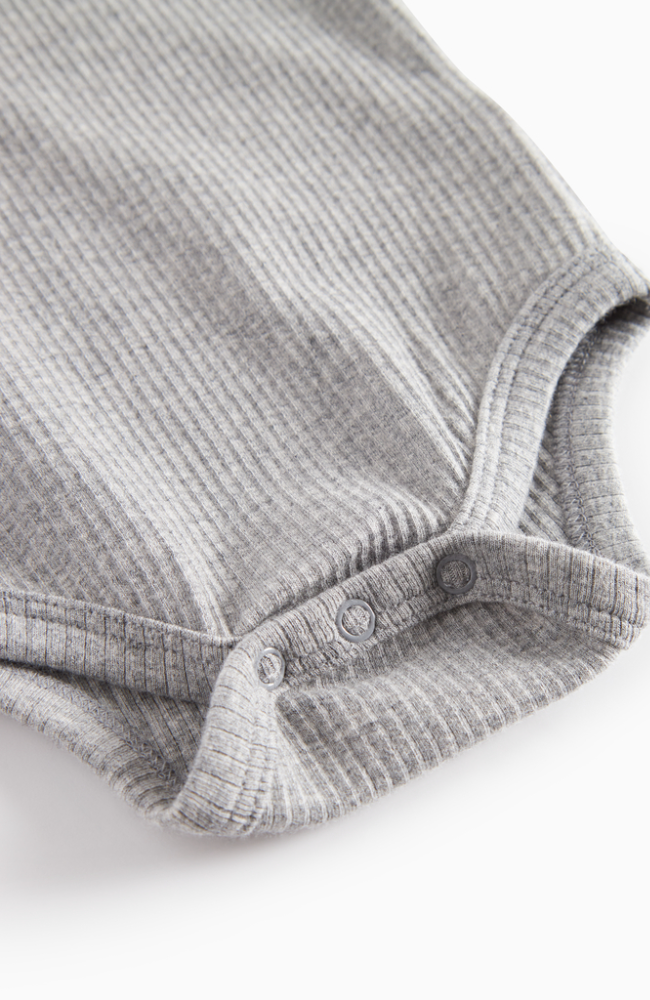 Body Rib - Light Grey Melange