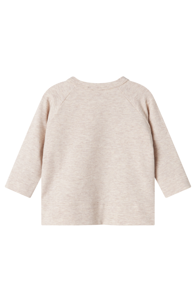 Tut Wrap Blouse - Light Beige Melange