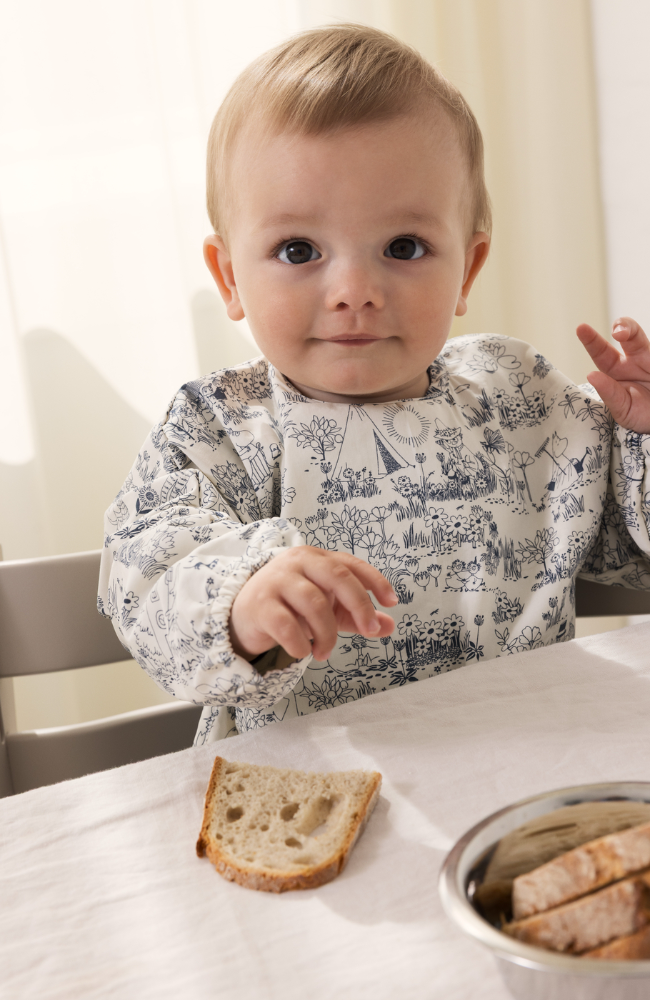 Apron Dinner LS Bib - Moominvalley