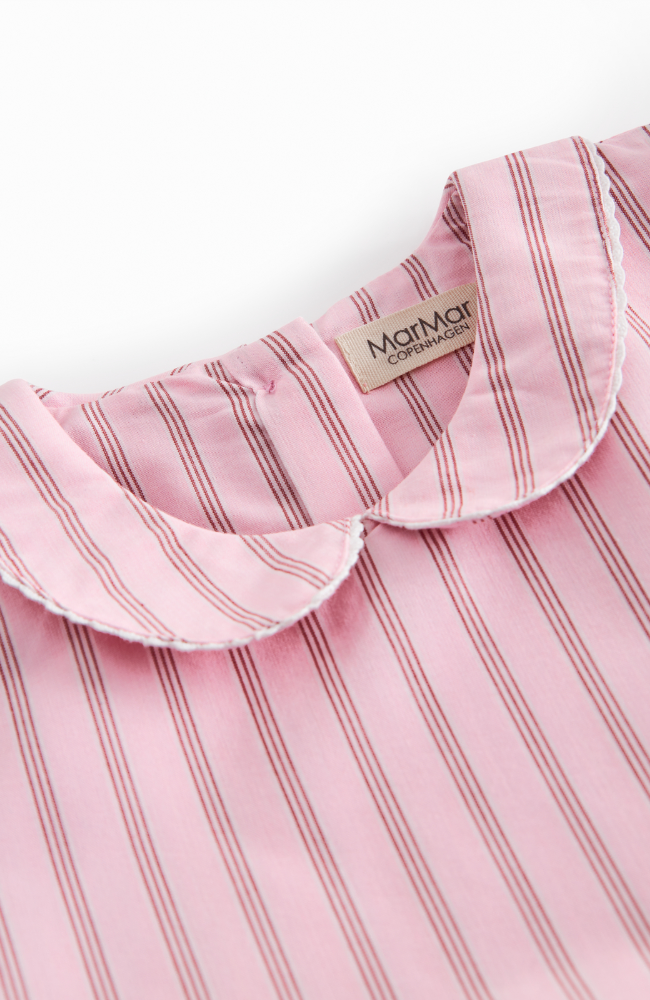 Darcel Dress - Bonbon Pink Stripes