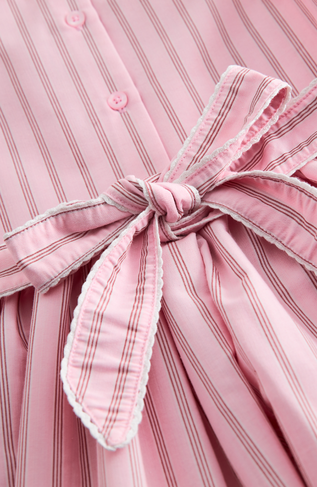 Darcel Dress - Bonbon Pink Stripes