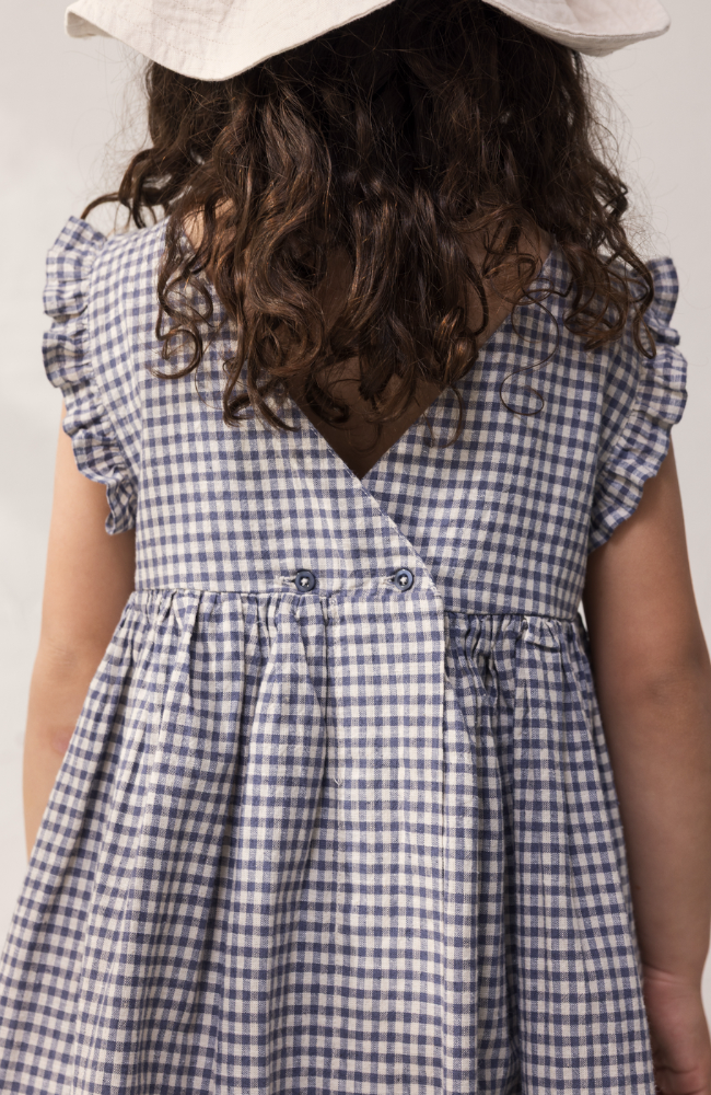 Darame Dress - Marine Check