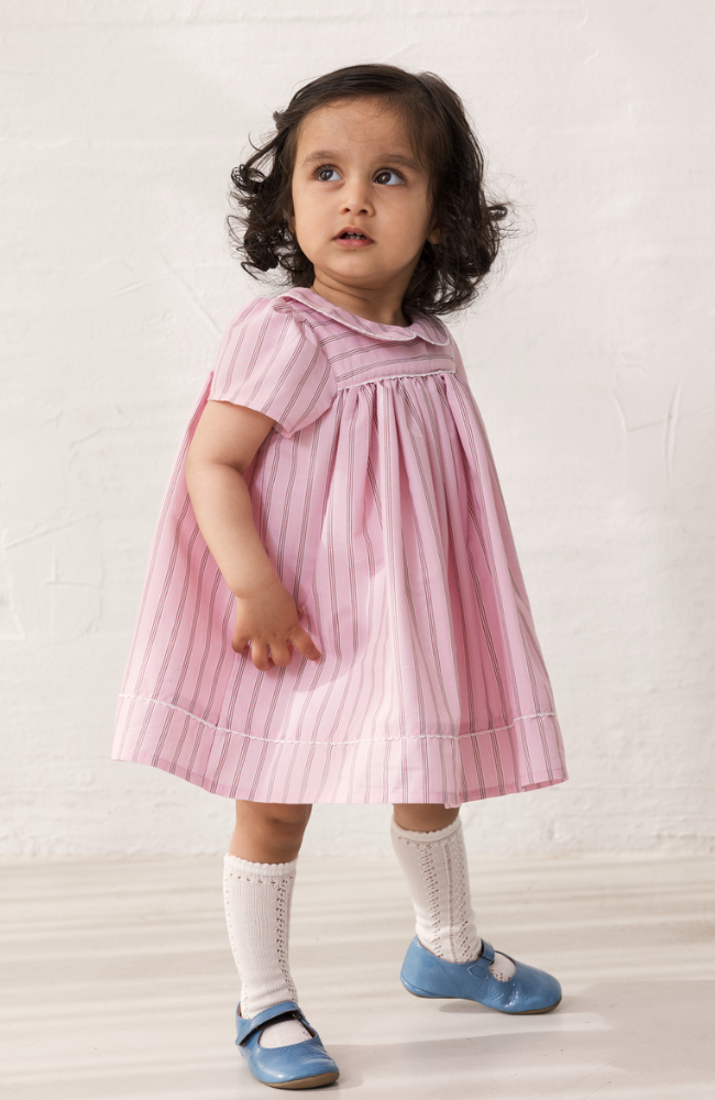 Dulla Dress - Bonbon Pink Stripes