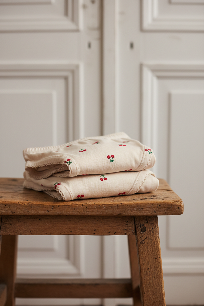 Basic Underpants 2pk - Cherry / Pearled Ivory