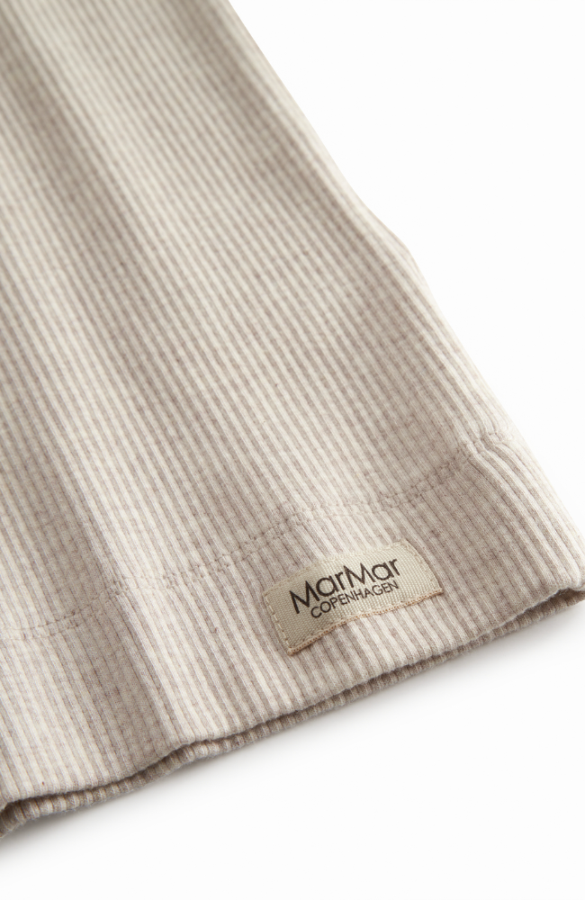 Tee LS Shirt - Light Beige Melange