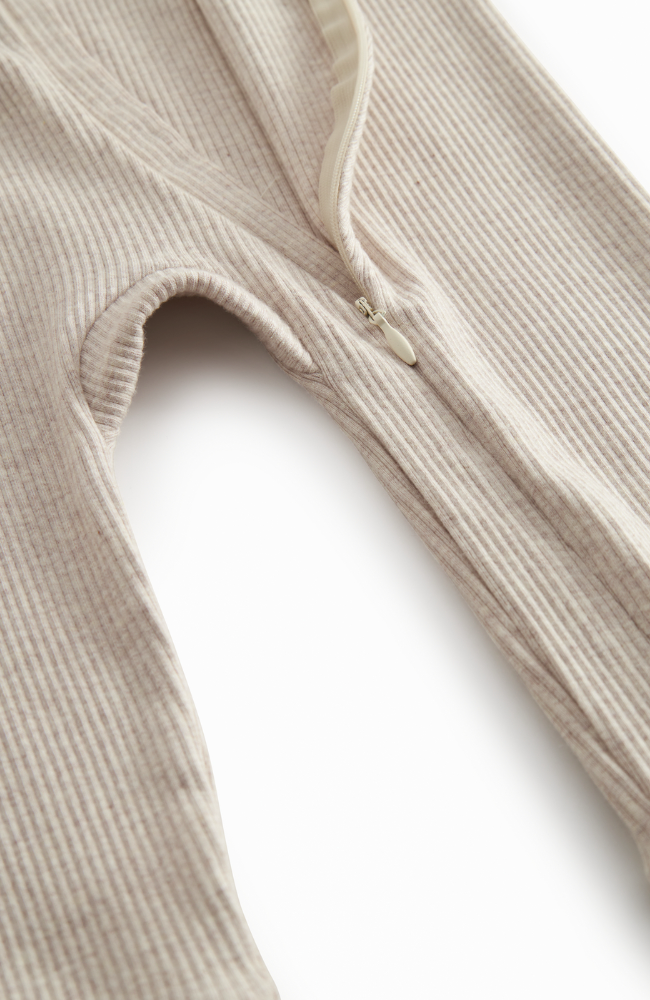 Rompy Zip Jumpsuit - Light Beige Melange