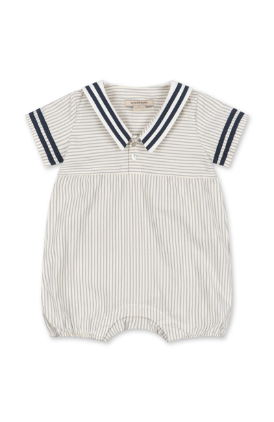 Allie Sailor Romper - Bleu Stripe